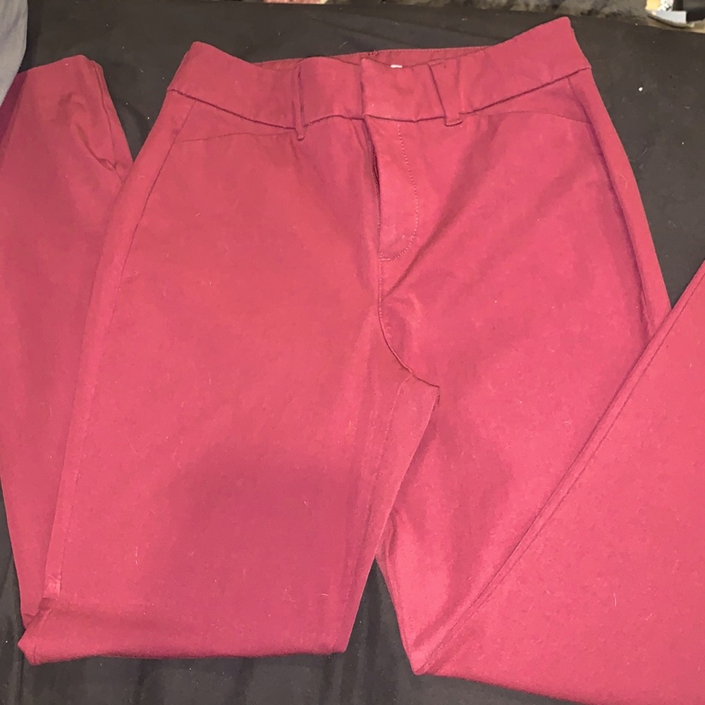 Maroon pixie high rise dress pants size 0